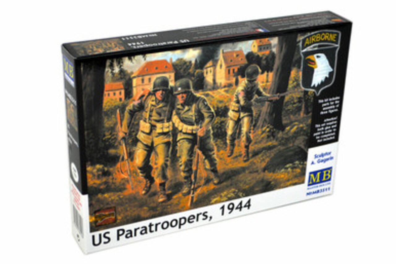 Master Box LTD 1/35 Master Box US Paratroopers 1944 Kit (x3) Plastic Model